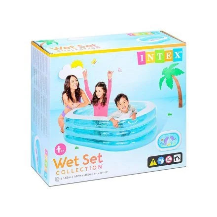 Intex Wet Set Kids Inflatable Pool – 5 feet + 3.5 feet x 1.5 feet