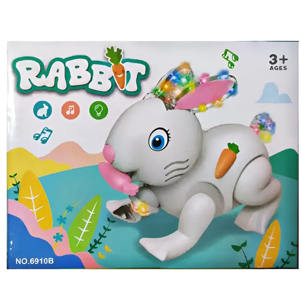 Musical Walking Rabbit Toy with Light & Music – Battery Operated Bunny Toy for Kids
