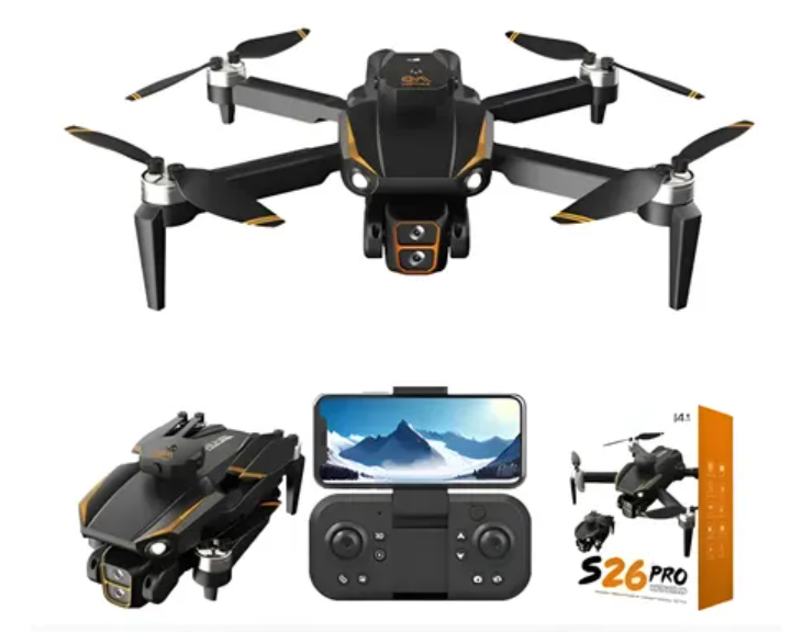 S26 Pro Foldable RC Drone – HD Camera, Brushless Motor, Obstacle Avoidance