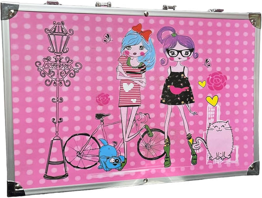 Art Set 145pcs Space Kid Color Kit, Drawing Supplies With Portable Aluminum Case