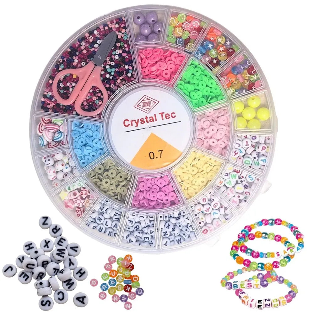 Crystal Beads Jewelry Making Kit – DIY Bracelet & Necklace Craft Set Short Description: