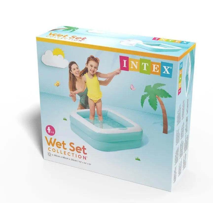 Intex Wet Set Collection Inflatable Kids Pool – 34 x 34 x 10
