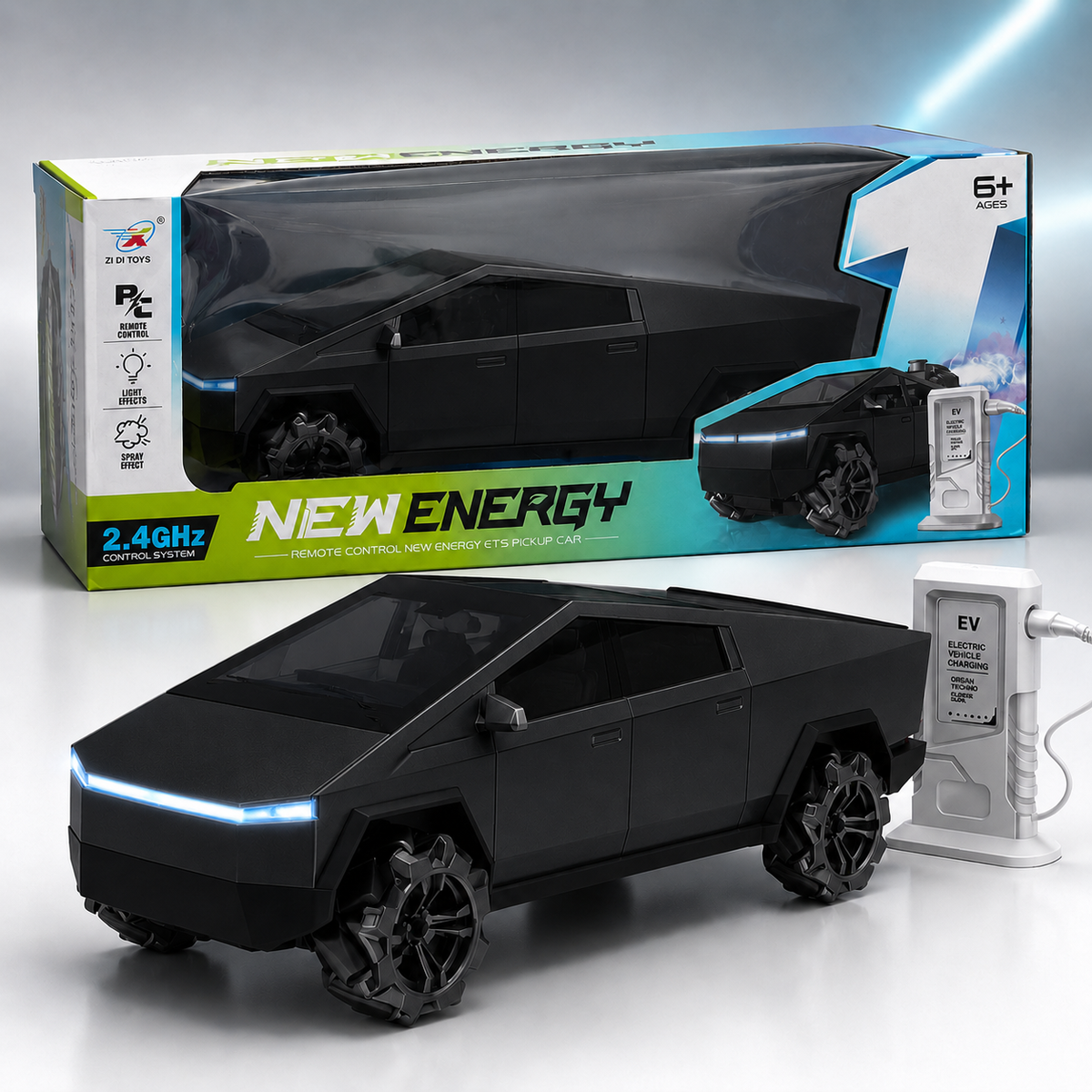 Cyber Truck Remote Control Pickup Car – 2.4GHz RC Electric Truck Toy