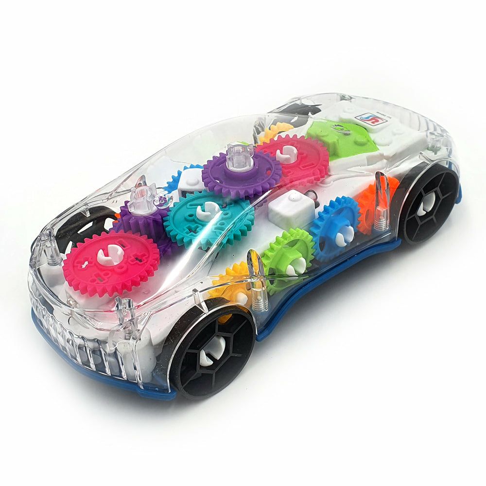 Gear Racing Police Car – Light-Up Wheels & Interactive Gear Toy