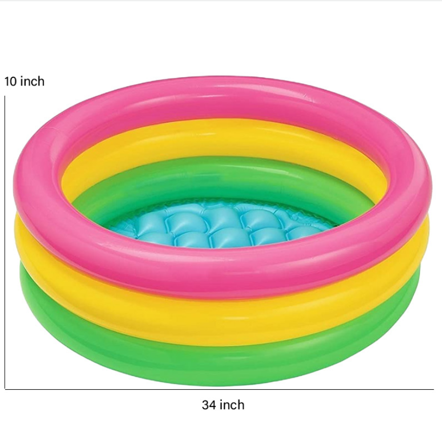Intex Wet Set Collection Inflatable Kids Pool – 34 x 10