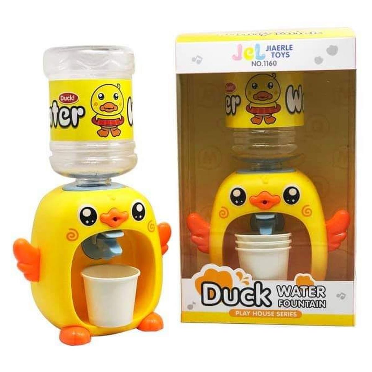 Duck Water Fountain Dispenser Toy – Cute Cartoon Penguin Style Drinking Water Bottle for Kids (Fun Play House Series)
