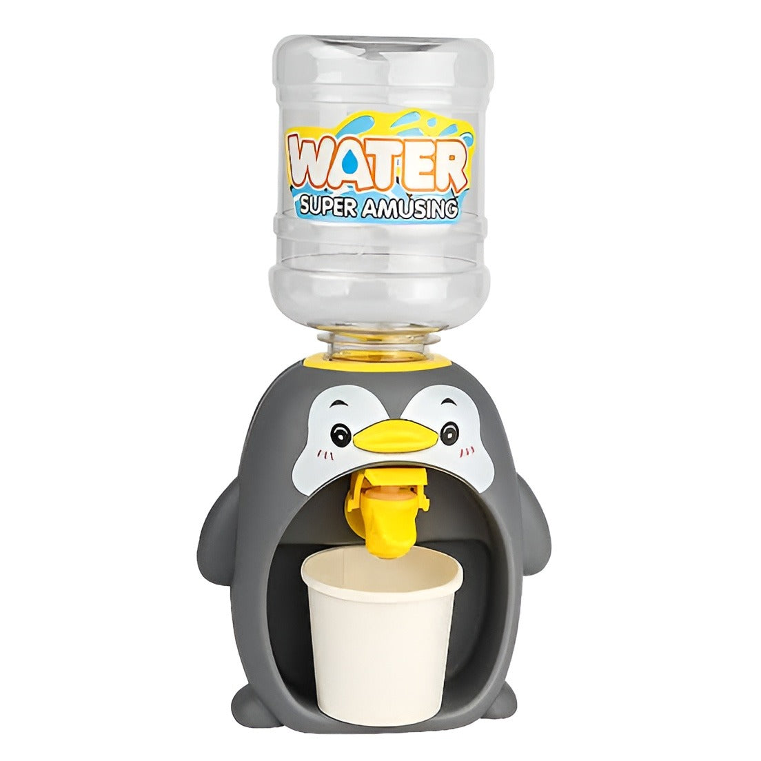 Cute Penguin & Duck Water Dispenser for Kids – Mini Drinking Water Bottle Toy Set (3+ Ages) – Fun Animal Design Beverage Dispenser