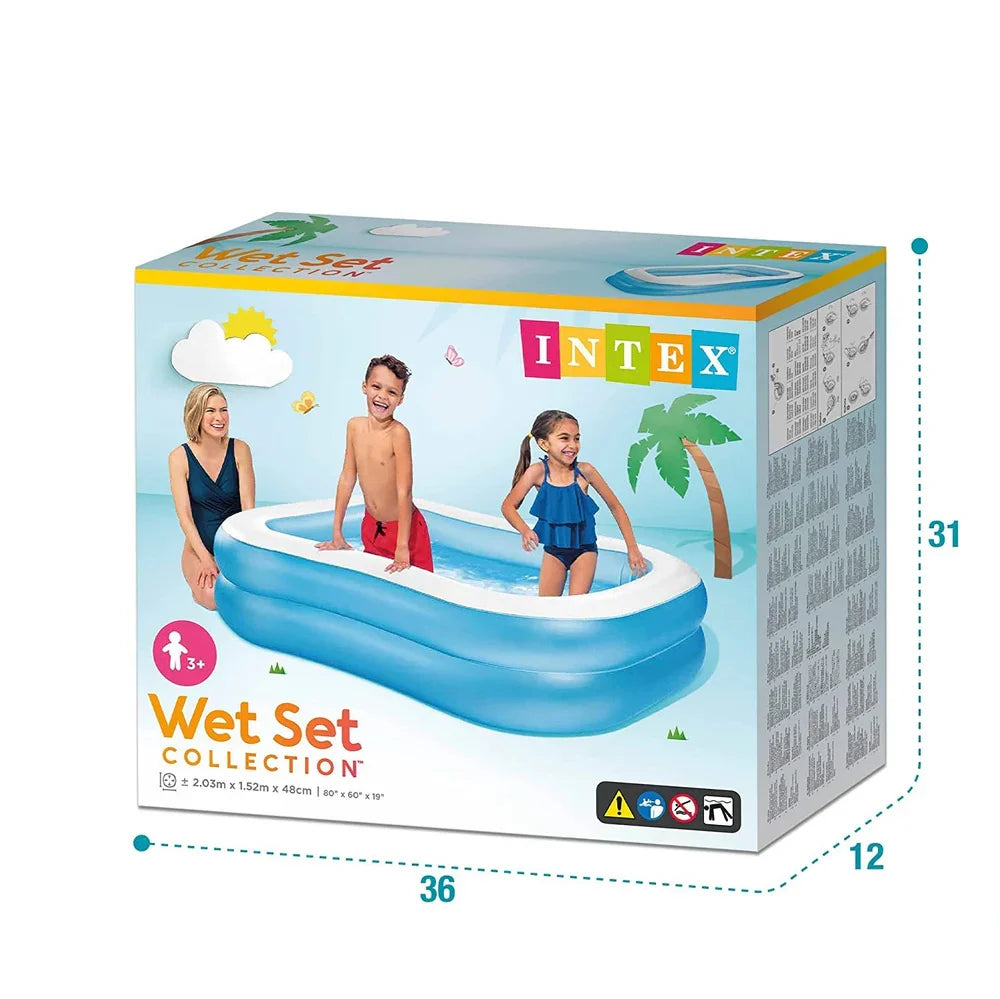 Intex Wet Set Swim Center Family Inflatable Pool – 6.5 feet + 5 feet x 1.5 feet