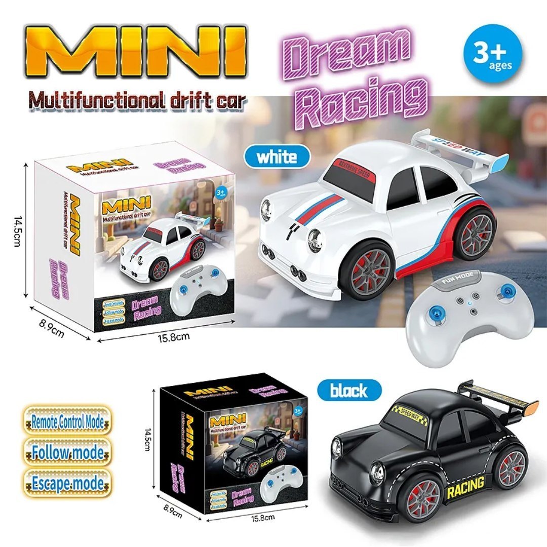 Mini Smart Drift RC Car – 2.4GHz Remote Control Racing Car with Follow, Escape & Drift Modes