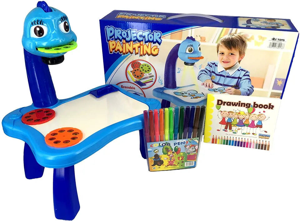 Projector Painting Drawing Table for Kids – Educational Art Desk with Light Projection