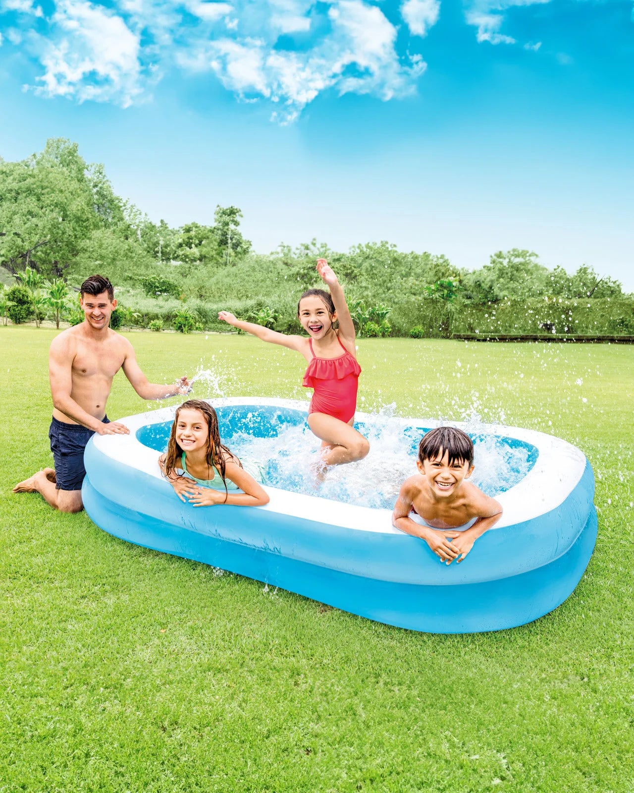 Intex Wet Set Swim Center Family Inflatable Pool – 6.5 feet + 5 feet x 1.5 feet