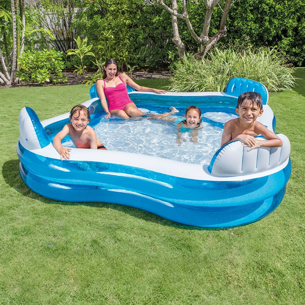 Intex Wet Set Family Inflatable Swimming Pool – 7.5feet x 7.5 feet x 2feet