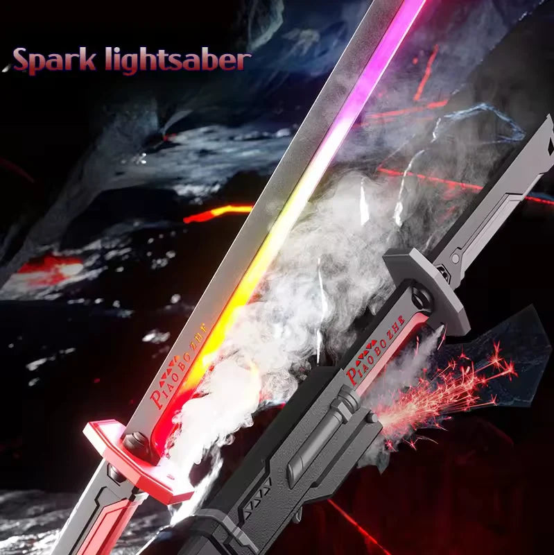 Kids Multi-Color Battle Laser Sword With Smoke | LED Light & Sound Action Toy