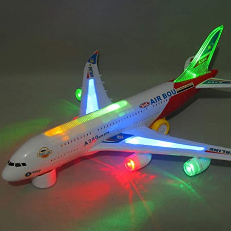 LED Light-Up Toy Airplane – Interactive Flying Plane for Kids