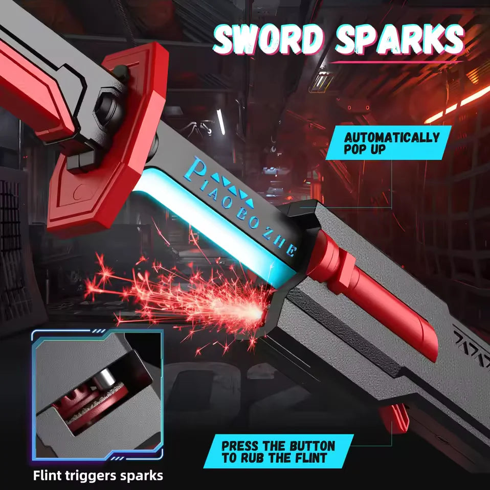 Kids Multi-Color Battle Laser Sword With Smoke | LED Light & Sound Action Toy