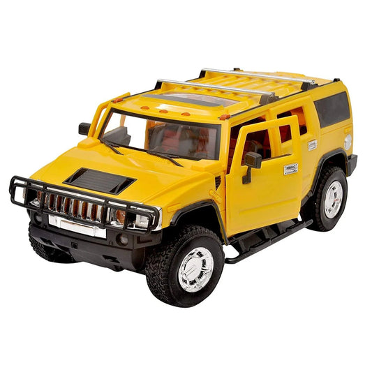 1:16 RC Hummer H2 SUV – Rechargeable Remote Control Car with Opening Doors & LED Lights