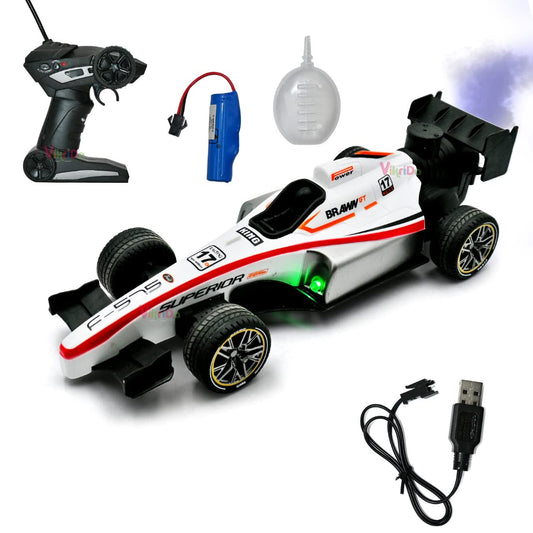Remote Control Formula Race Car – Rechargeable Spray RC Racing Car