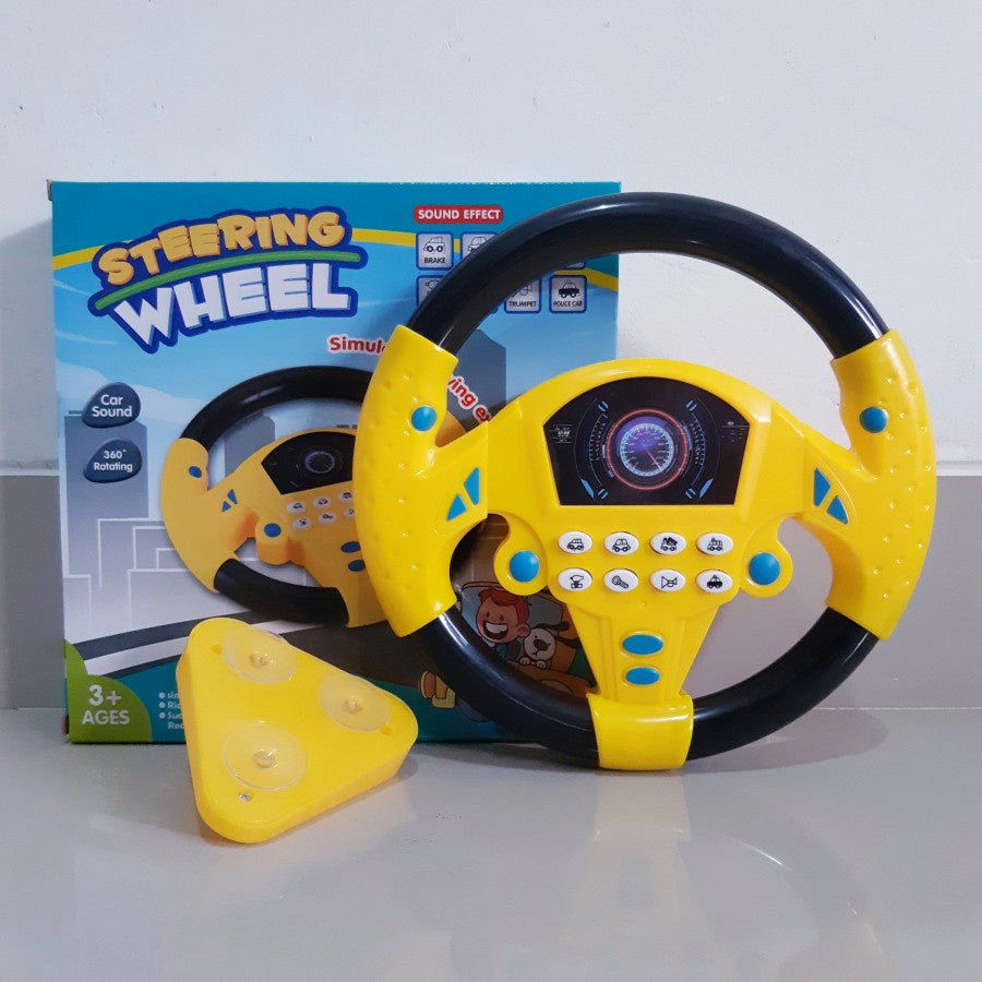 Multifunctional Steering Wheel Toy – Sound Effects & Interactive Buttons for Kids