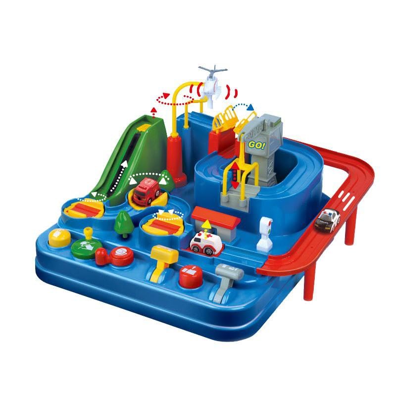 Orbital Park Combination Interactive Track Set – 10-Level Educational Car Adventure Toy for Kids