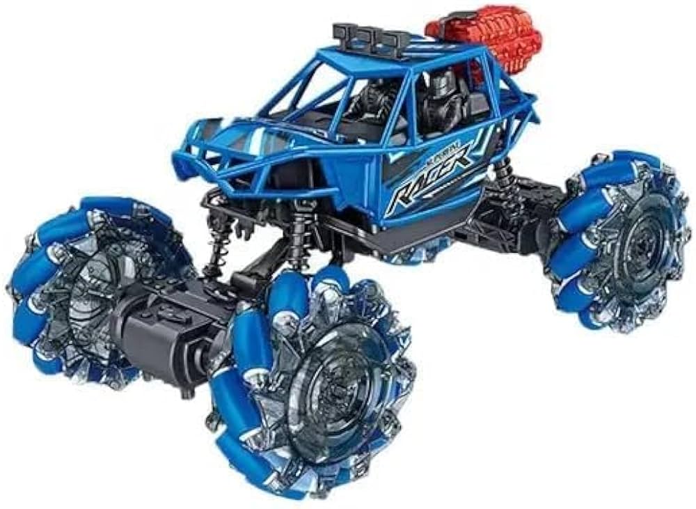 RC Monster Climbing Stunt Car – 4WD All Terrain Off-Road Buggy (Spray & Light Effect)