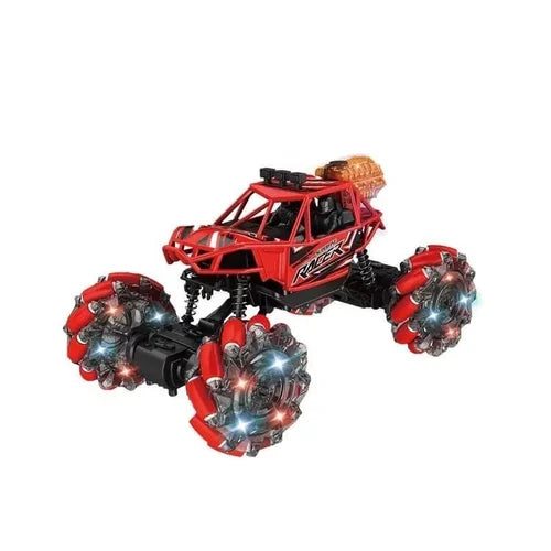 RC Monster Climbing Stunt Car – 4WD All Terrain Off-Road Buggy (Spray & Light Effect)