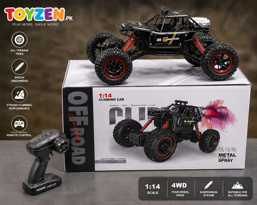 1:14 RC Off-Road Climbing Car – 4WD Remote Control Rock Crawler Toy