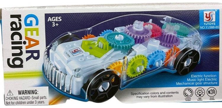 Gear Racing Police Car – Light-Up Wheels & Interactive Gear Toy