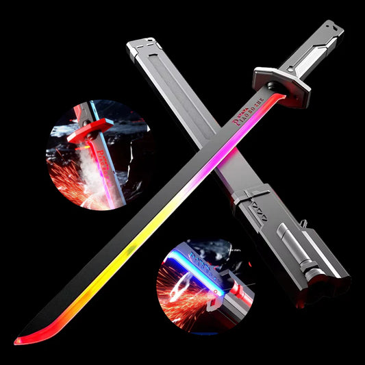 Kids Multi-Color Battle Laser Sword With Smoke | LED Light & Sound Action Toy