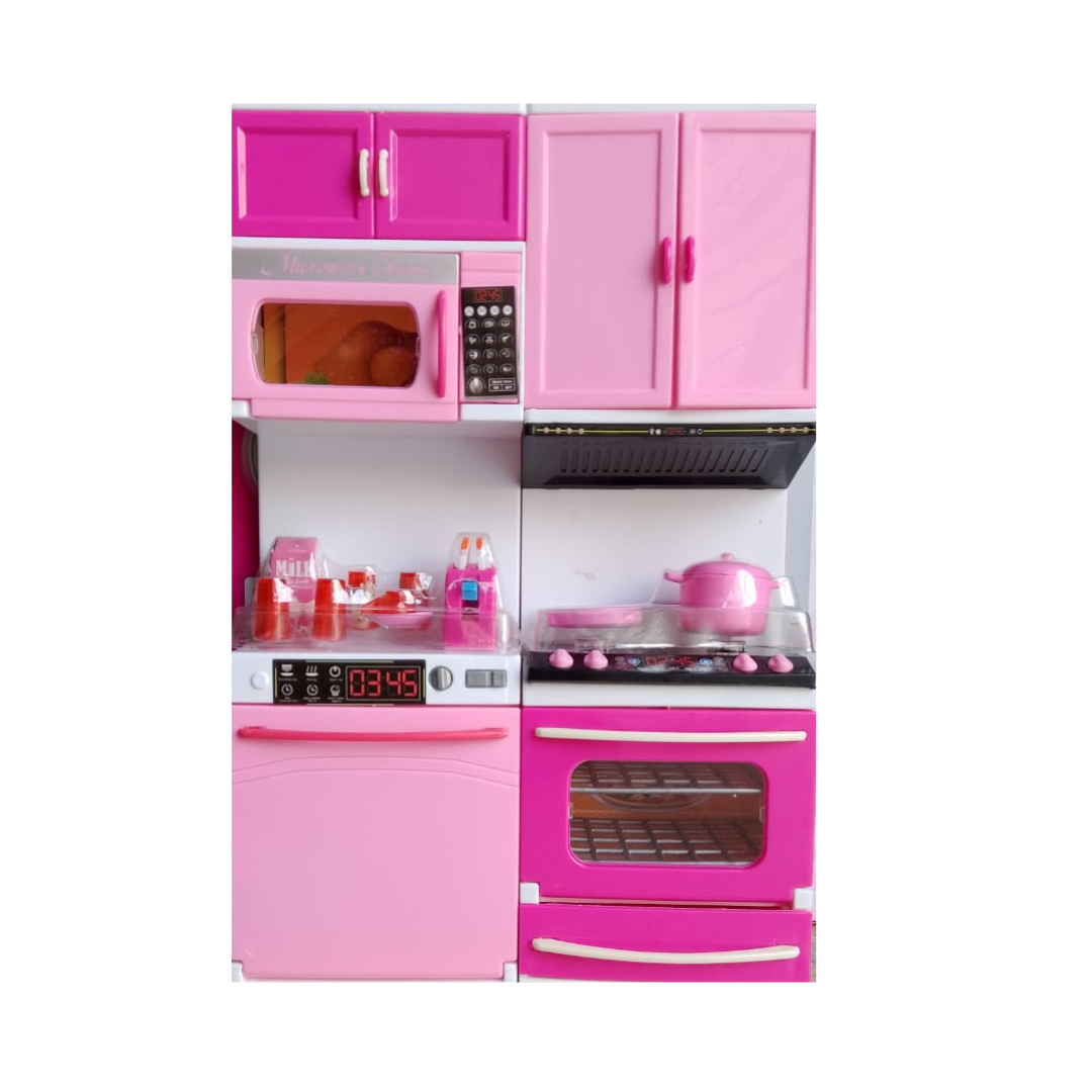 My Modern Kitchen Playset – Kids Pretend Cooking Toy Set with Lights & Sound