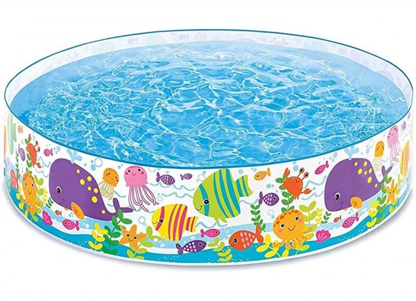 Intex Wet Set Collection SnapSet Kids Swimming Pool 6ft x 13in (183cm x 33cm) – Rigid Wall Pool Without Air