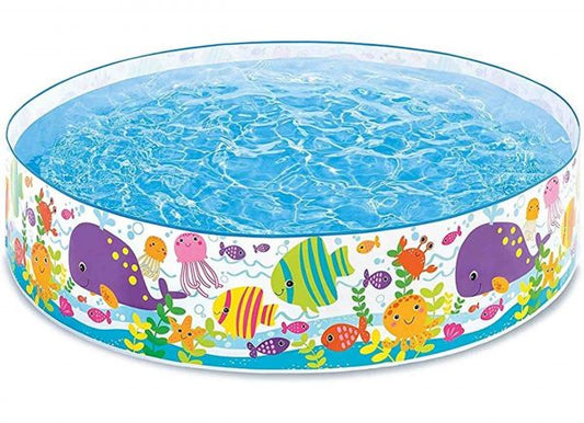 Intex Wet Set Collection SnapSet Kids Swimming Pool 6ft x 13in (183cm x 33cm) – Rigid Wall Pool Without Air