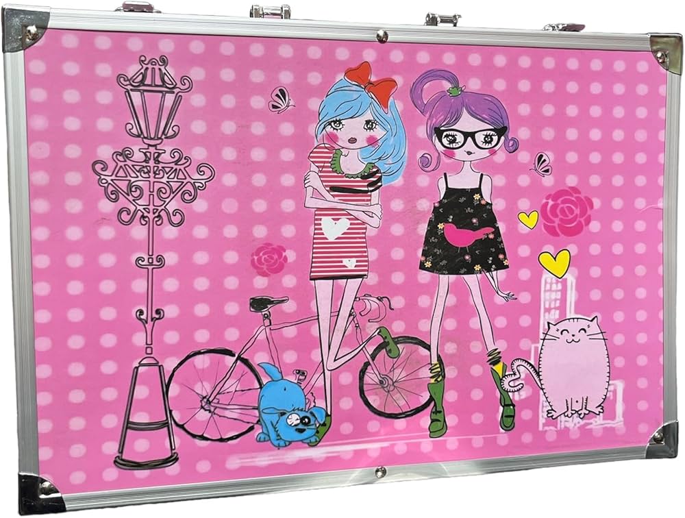 Art Set 145pcs Space Kid Color Kit, Drawing Supplies With Portable Aluminum Case