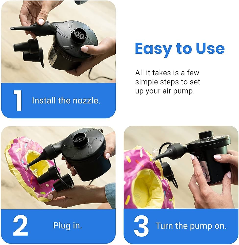 Electric Air Pump – High-Power Inflator for Pools