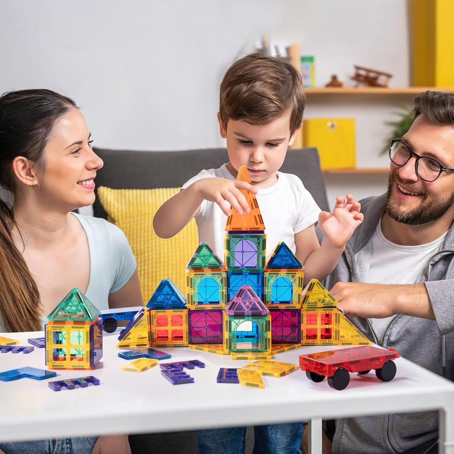 Magnetic Building Tiles Set – STEM Educational Toy