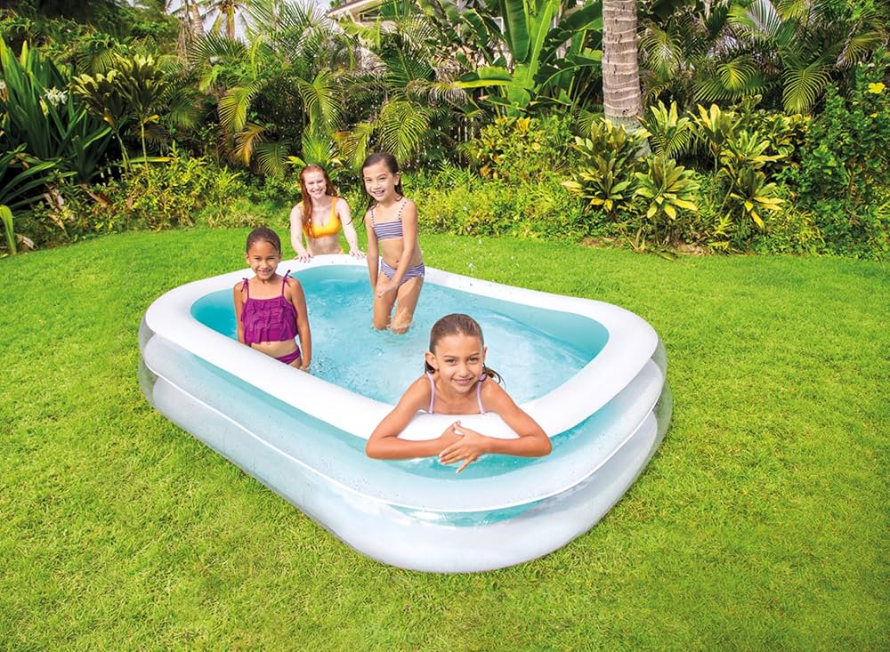 Intex Wet Set Family Inflatable Swimming Pool – 103"L x 69" W x 22" H