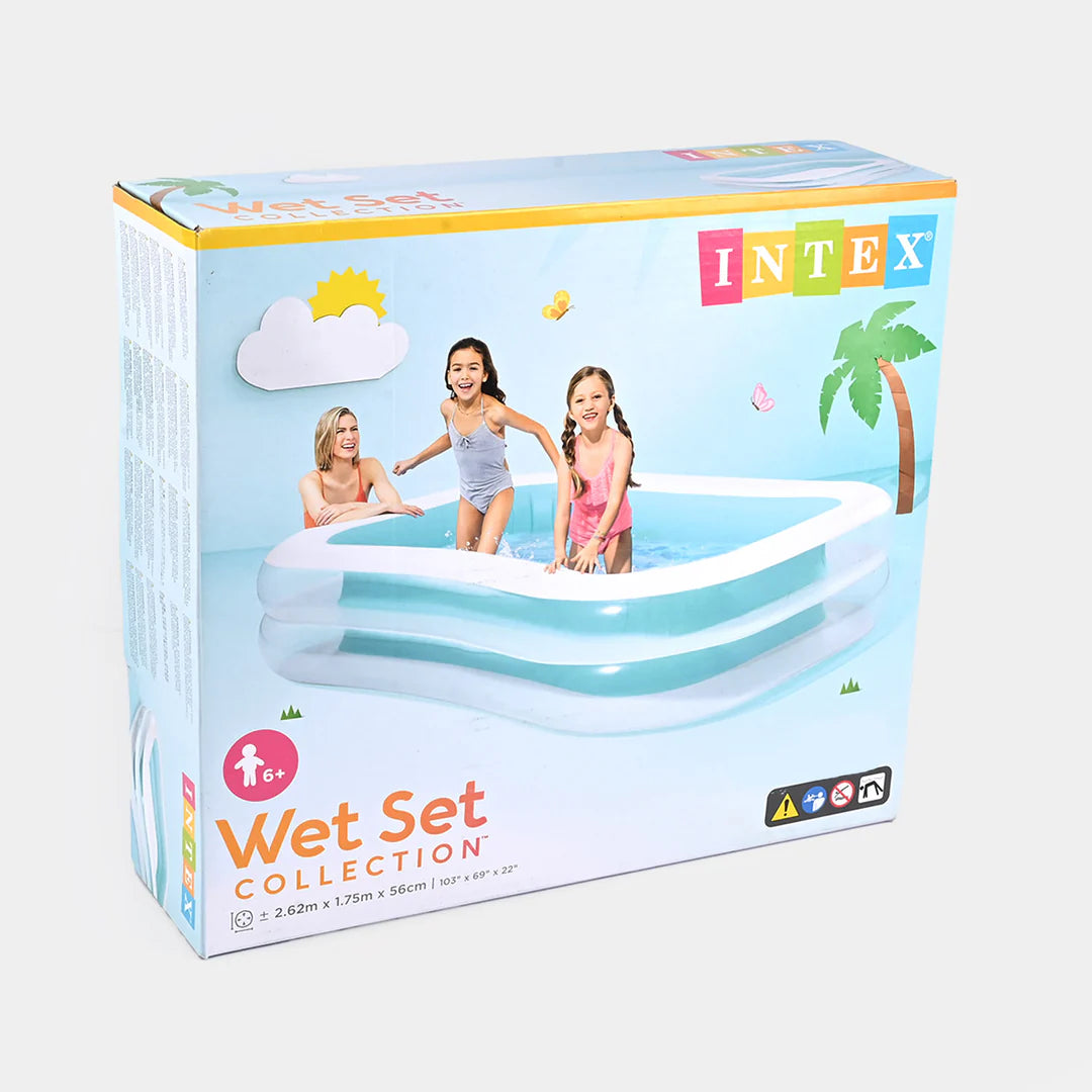 Intex Wet Set Family Inflatable Swimming Pool – 103"L x 69" W x 22" H
