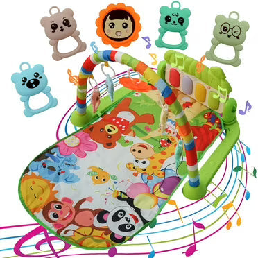 Baby Piano Fitness Rack – Musical Play Gym Mat for Infant