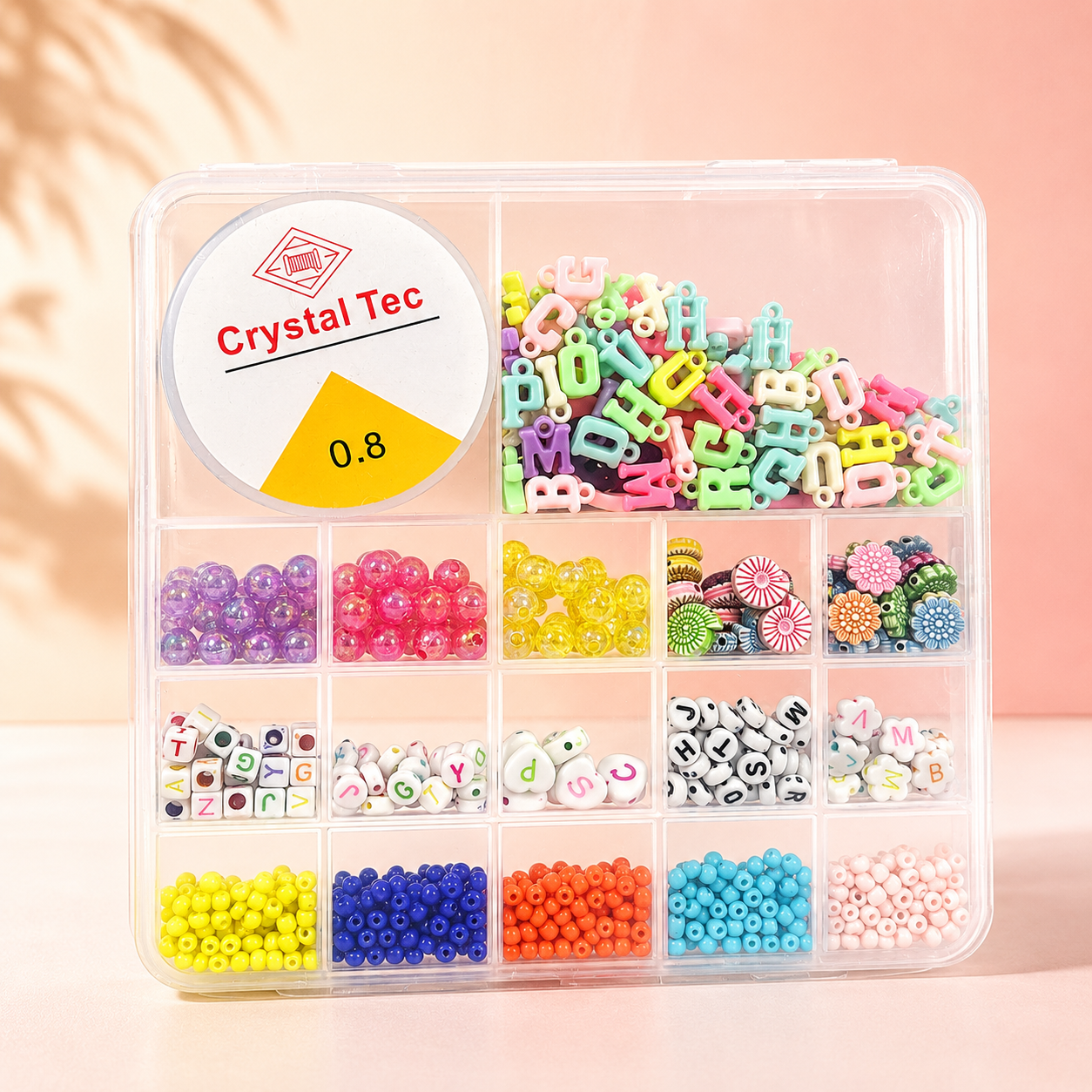 Small Square Crystal Beads Box – DIY Jewelry Making Kit
