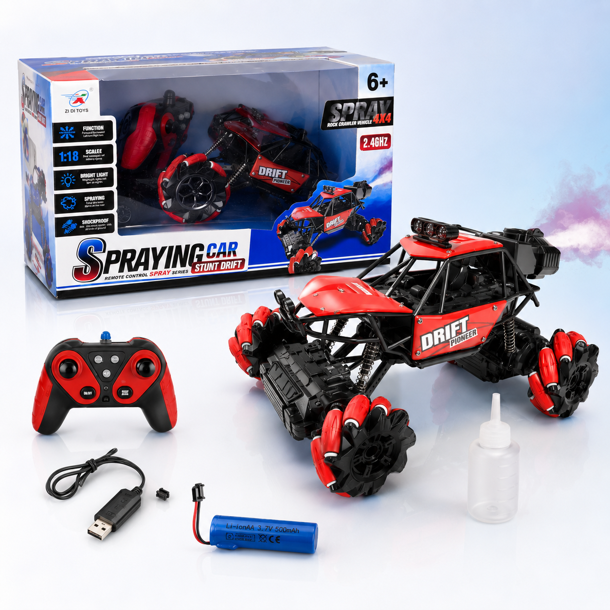 Spraying Car Stunt Drift – 4x4 Remote Control RC Car