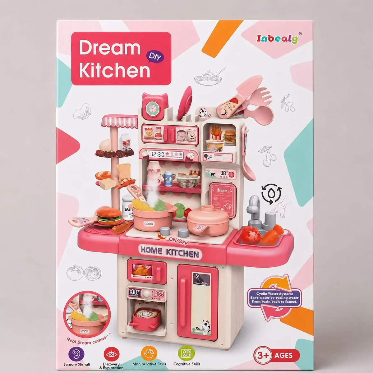 Dream Kitchen DIY Toy Set – Kids Pretend Play Kitchen