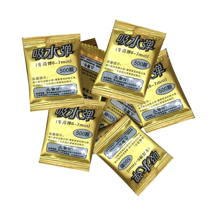 500 PCS Gel Balls Refill Pack (7–8mm) – Water Beads for Gel Blaster Toy Guns