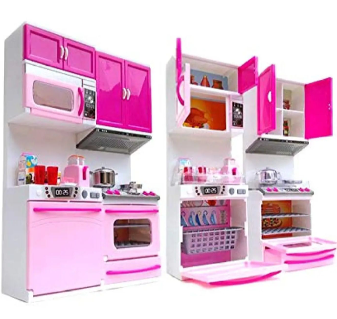 My Modern Kitchen Playset – Kids Pretend Cooking Toy Set with Lights & Sound