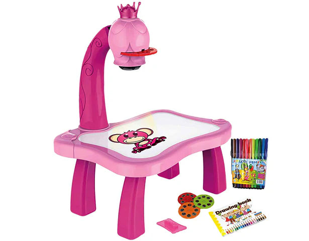 Projector Painting Drawing Table for Kids – Educational Art Desk with Light Projection