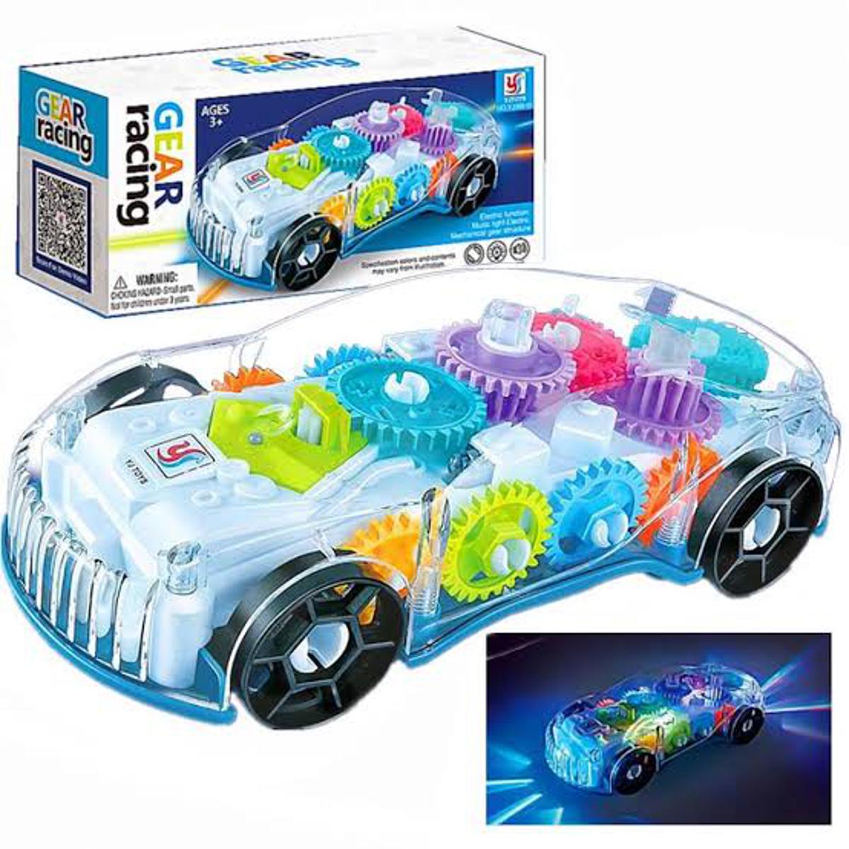 Gear Racing Police Car – Light-Up Wheels & Interactive Gear Toy