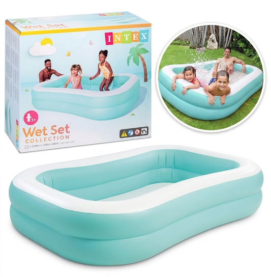 Intex Wet Set Family Inflatable Swimming Pool –  90" L x 60" W x 19" H
