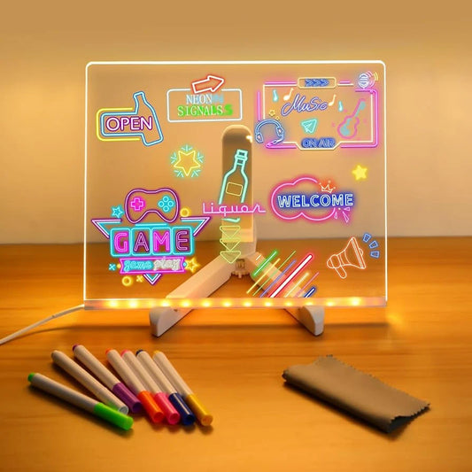 🌈 DIY Acrylic LED Writing Board – Light Up Your Creativity!