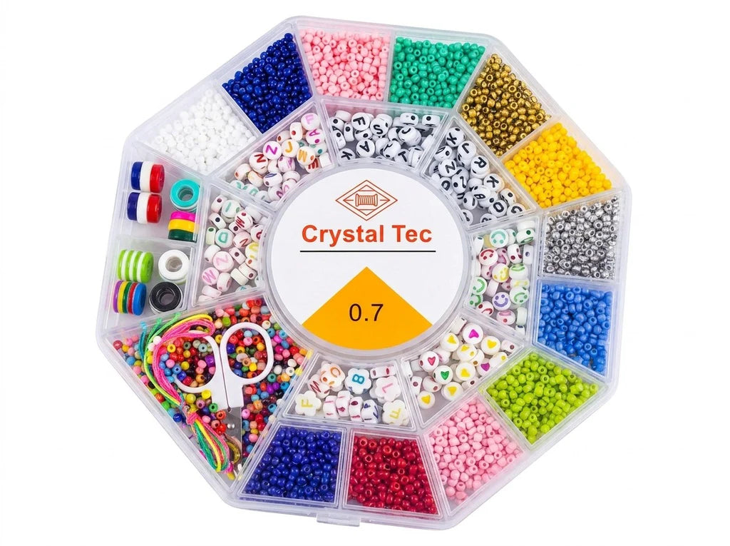 Crystal Beads Jewelry Making Kit – DIY Bracelet & Necklace Set for Kids