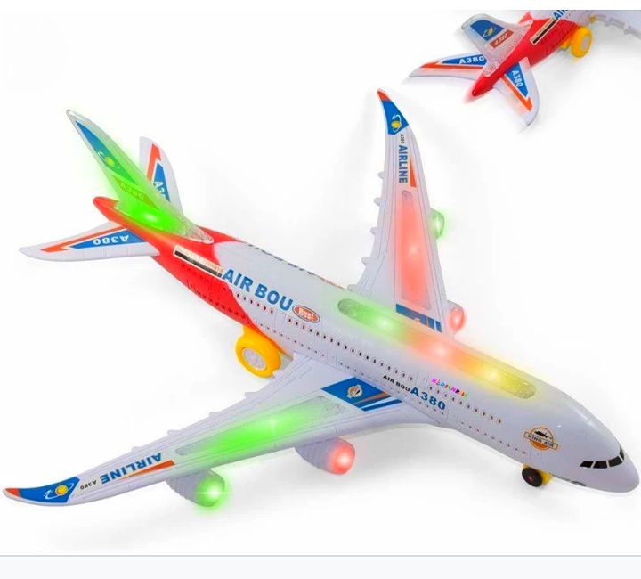 LED Light-Up Toy Airplane – Interactive Flying Plane for Kids