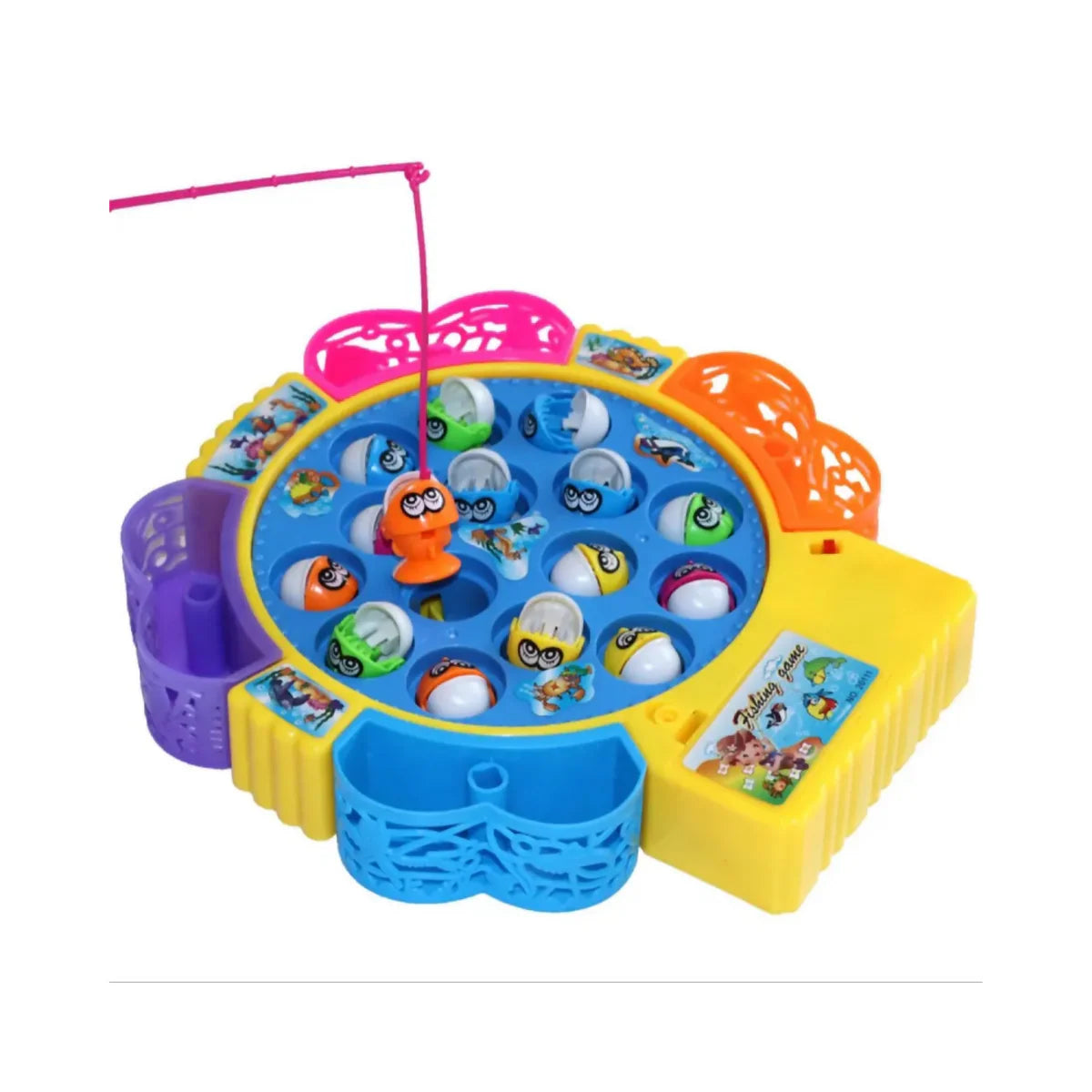 Electric Musical Fishing Game – Rotating Fishing Toy for Kids
