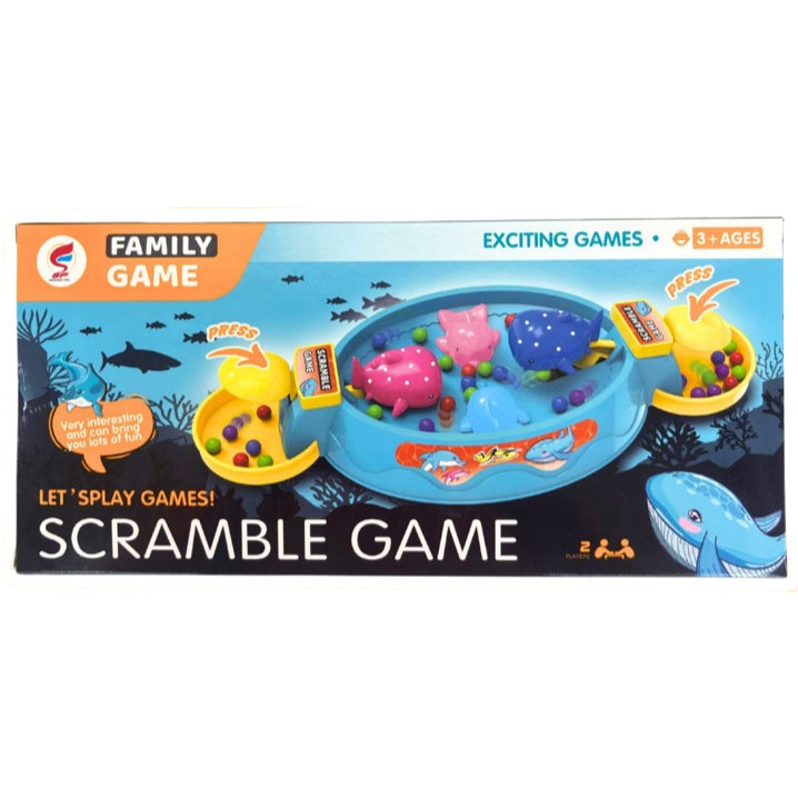 Ocean Theme Fish Scramble Game – Dolphin Eating Beans Ball Game for Kids & Family